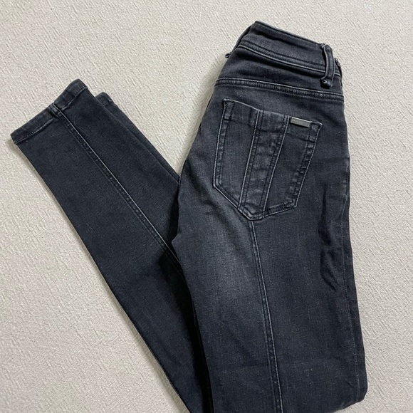 Burberry Brit Westbourne Black Skinny Ankle Jeans 25 - Picture 7 of 11